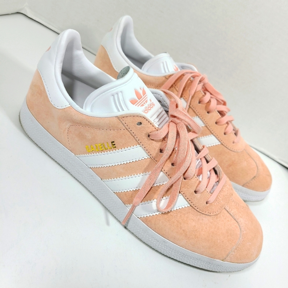 Adidas Gazelle Athletic Sneakers Rose Pink Suede BA9600 Women’s Size 10